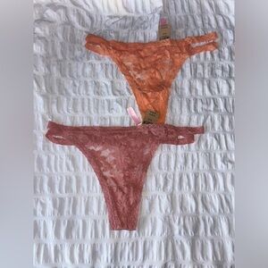PINK Victoria's Secret lace thongs